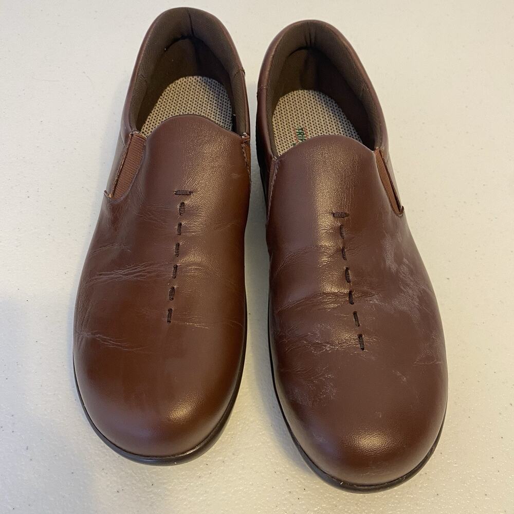 SAS Tripad Comfort Brown Leather Slip On Women Size 7.5S D0644298 USA Made - Picture 2 of 10